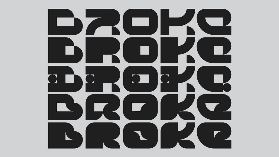 Broke Typeface