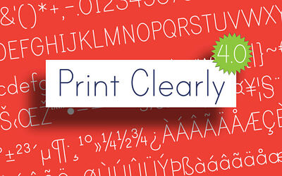 Print Clearly Font