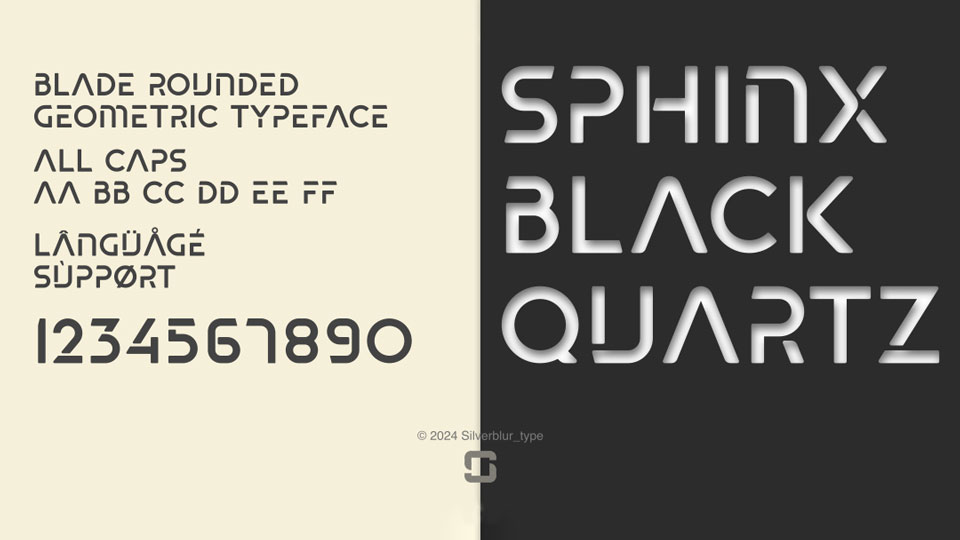 Blade Rounded Font