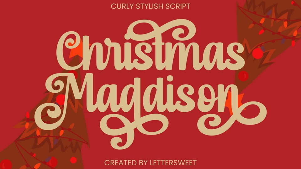 Christmas Maddison Font