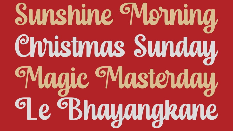 Christmas Maddison Font