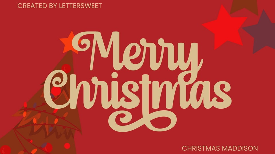 Christmas Maddison Font