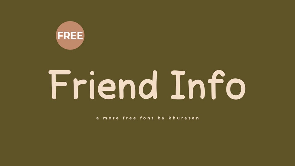 Friend Info Font