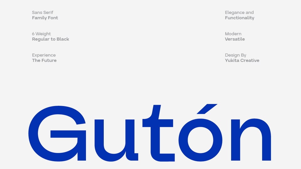 Guton Typeface