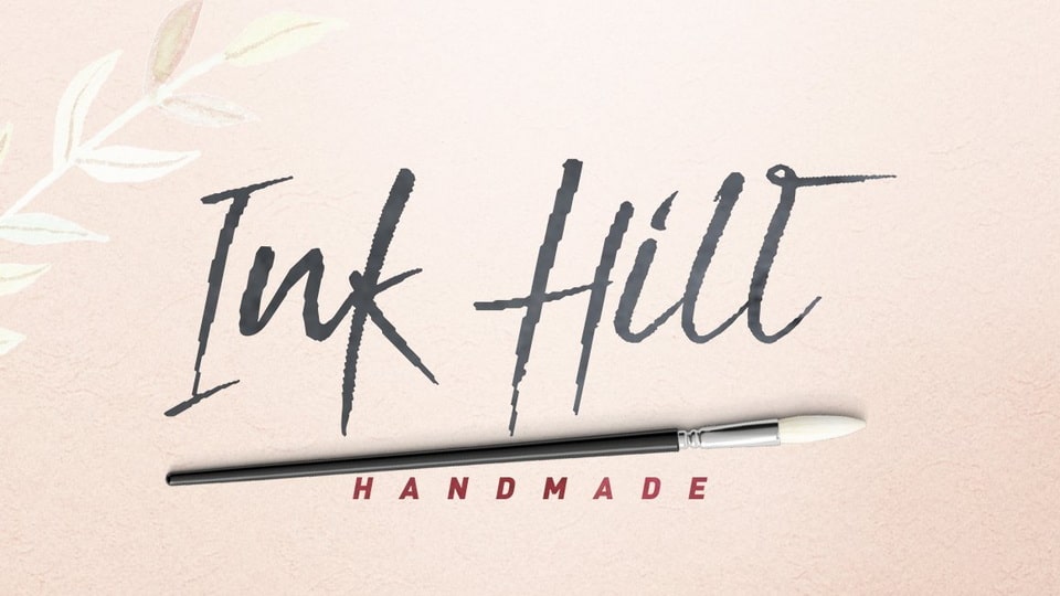 Ink Hill Brush Font