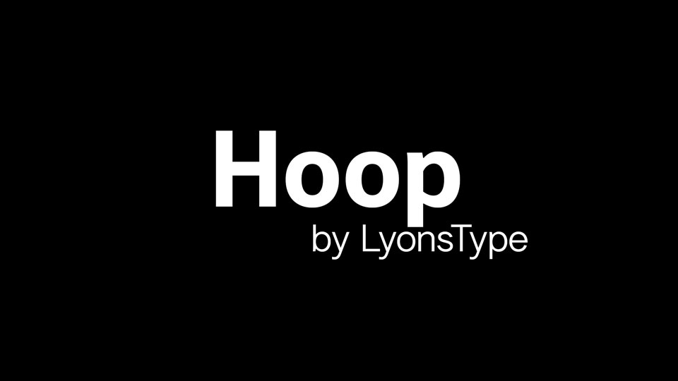 LT Hoop Typeface
