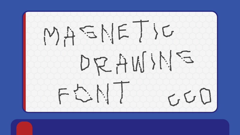 Magnetic Drawing Font