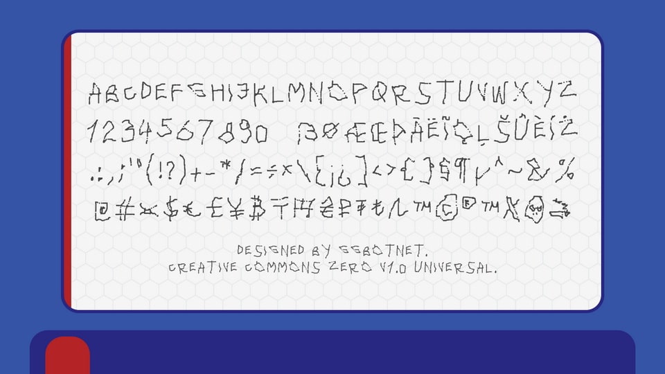 Magnetic Drawing Font