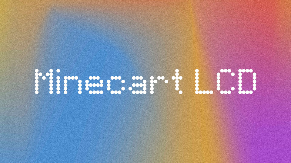 Minecart LCD Font