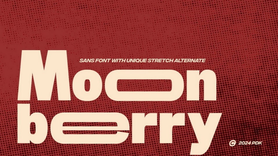 Moon Berry Font