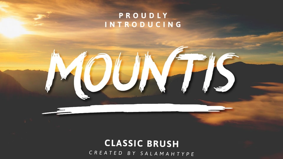 Mountis Brush Font
