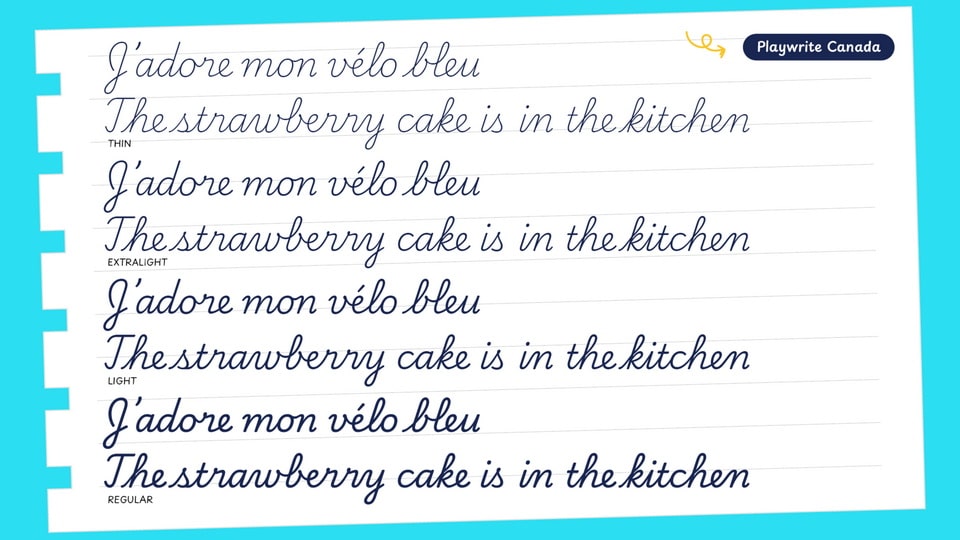 Playwrite Canada Font