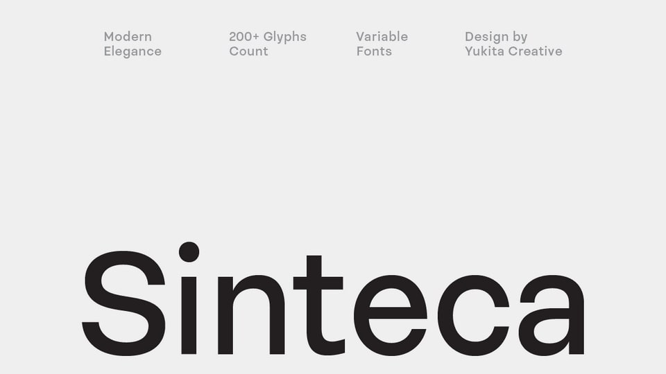 Sinteca Typeface