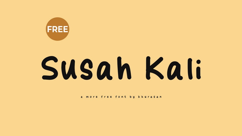 Susah Kali Font