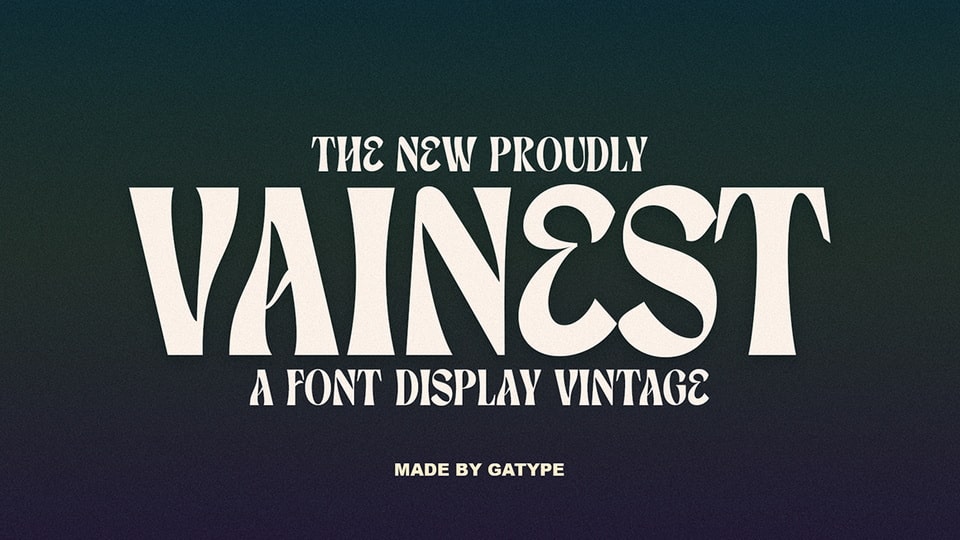 Vainest Display Font