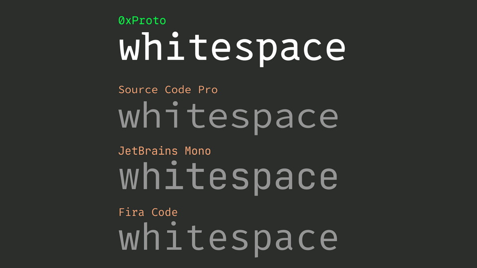 0xProto Font
