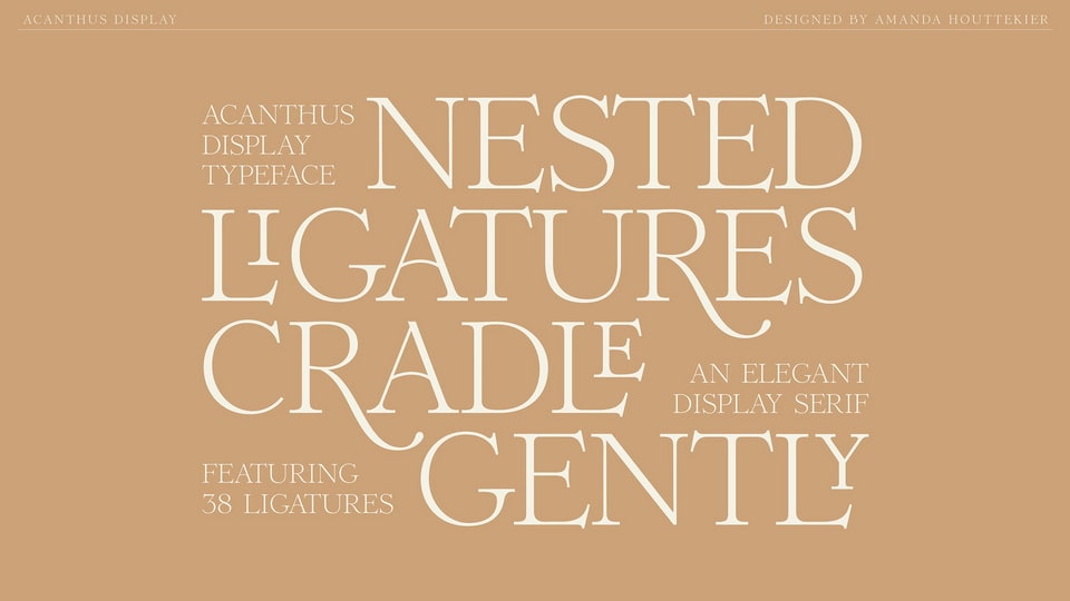 Acanthus Display Font