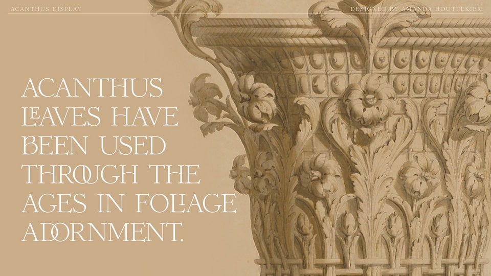 Acanthus Display Font