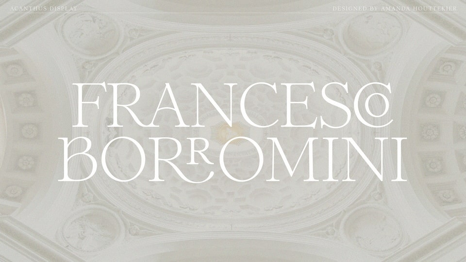 Acanthus Display Font