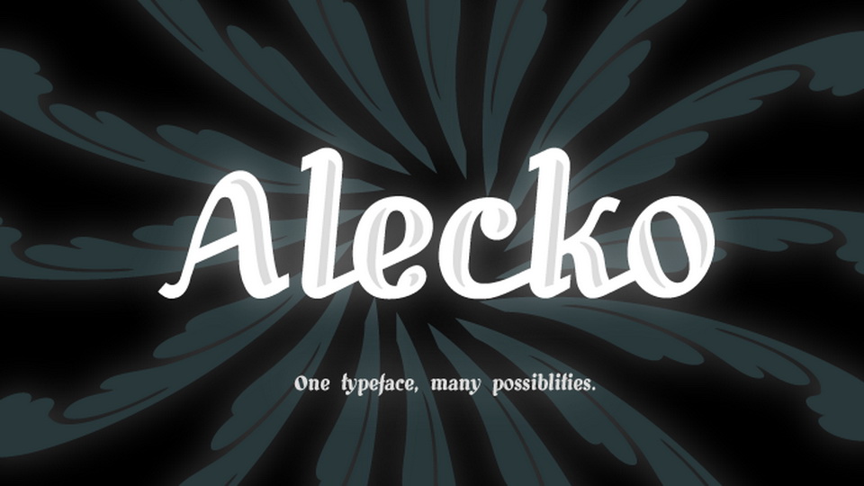 Alecko Typeface