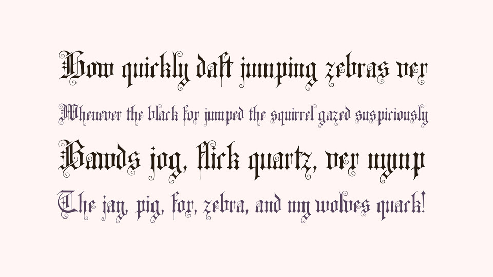 Altgotisch Font