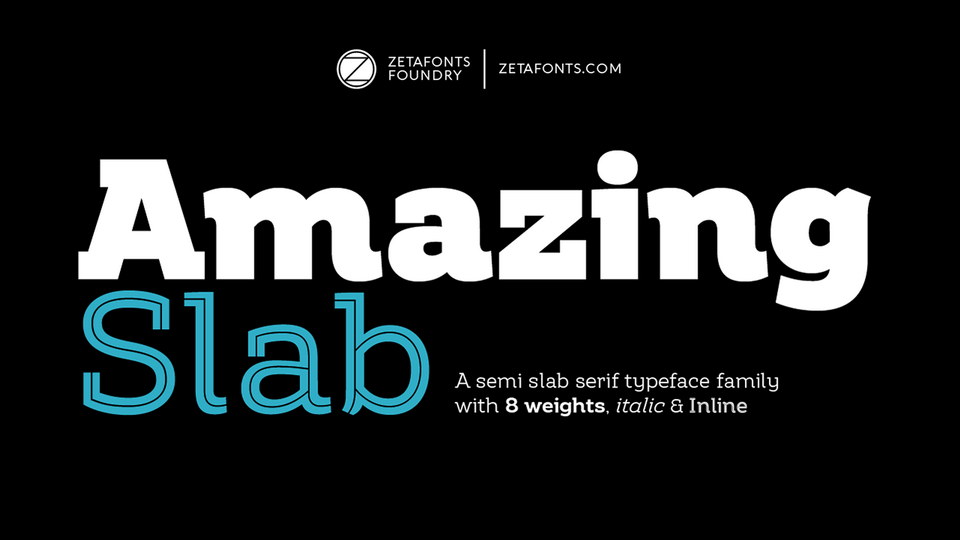 Amazing Slab Typeface