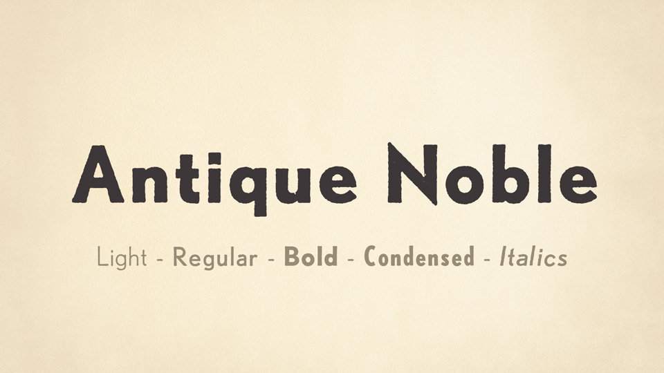 Antique Noble Font