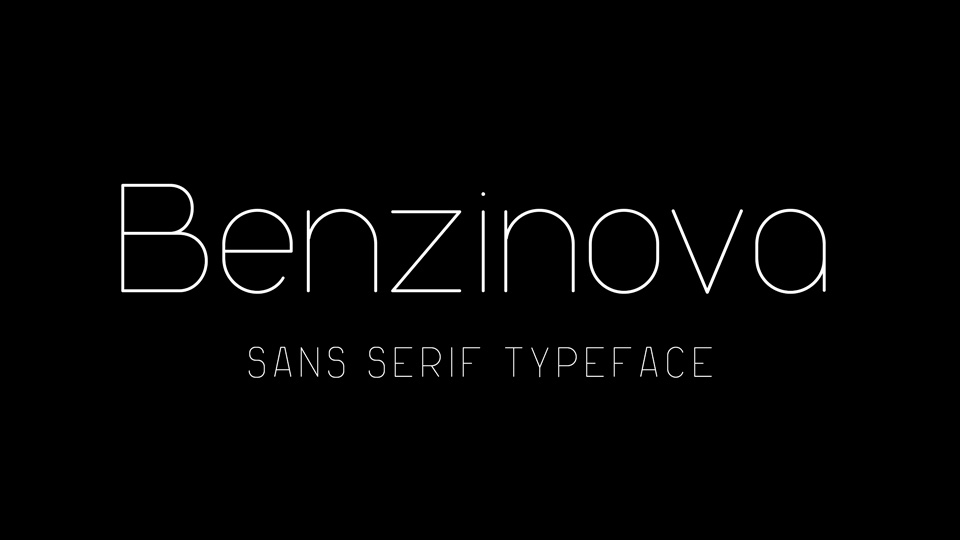 Benzinova Typeface