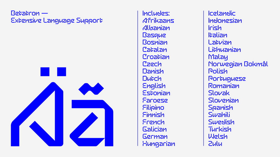 Betatron Font
