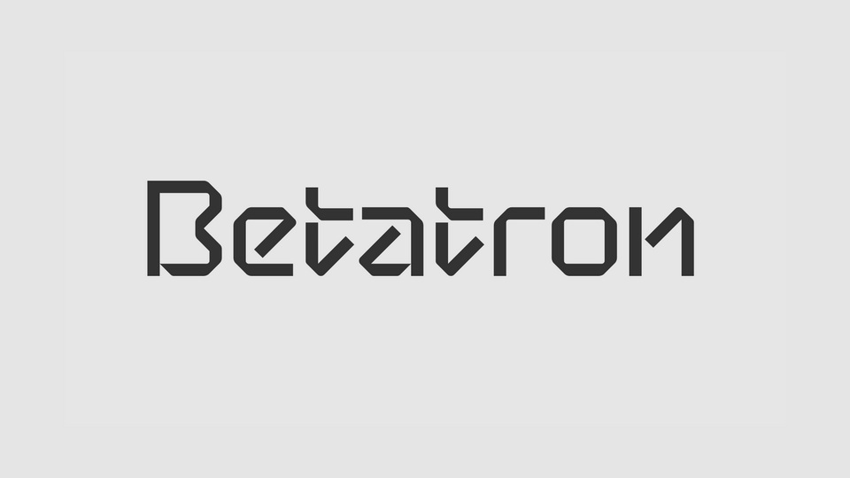 Betatron Font