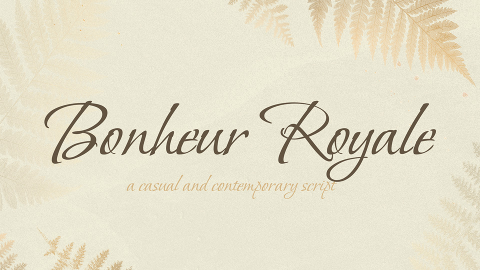 Bonheur Royale Font