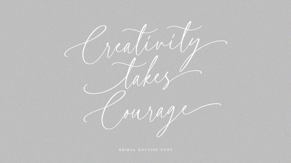 Bridal Routine Font