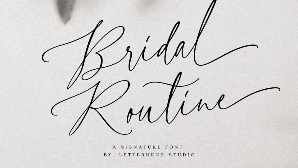 Bridal Routine Font