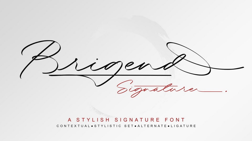 Brigend Signature Font