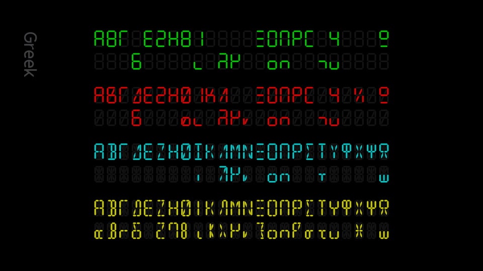 Digit Tech Typeface