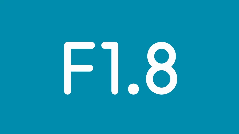 F1.8 Font