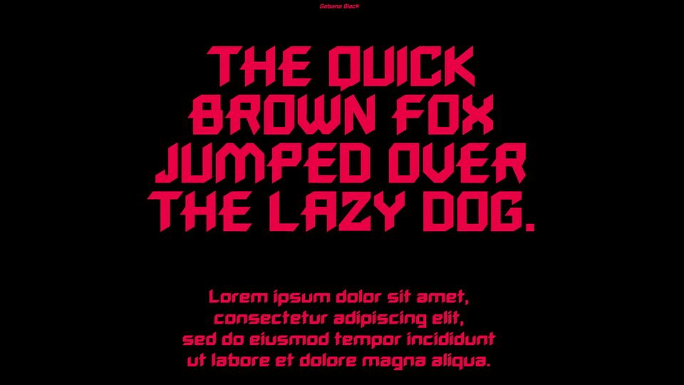 Gabana Typeface