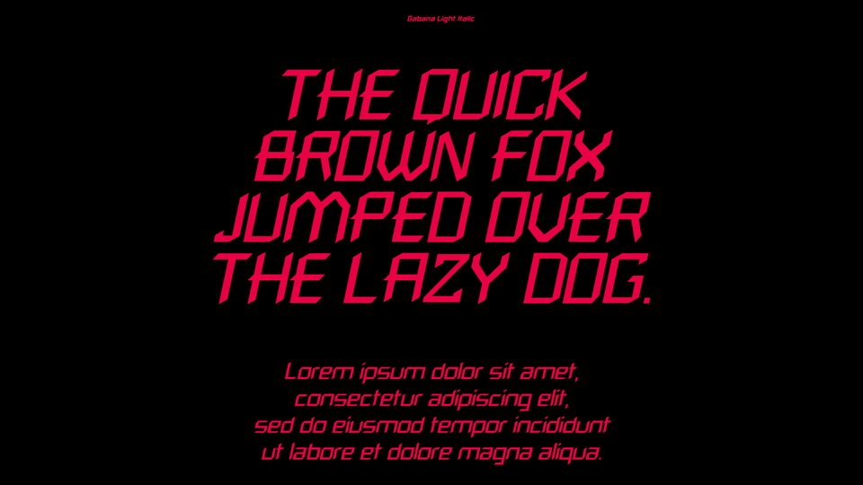 Gabana Typeface