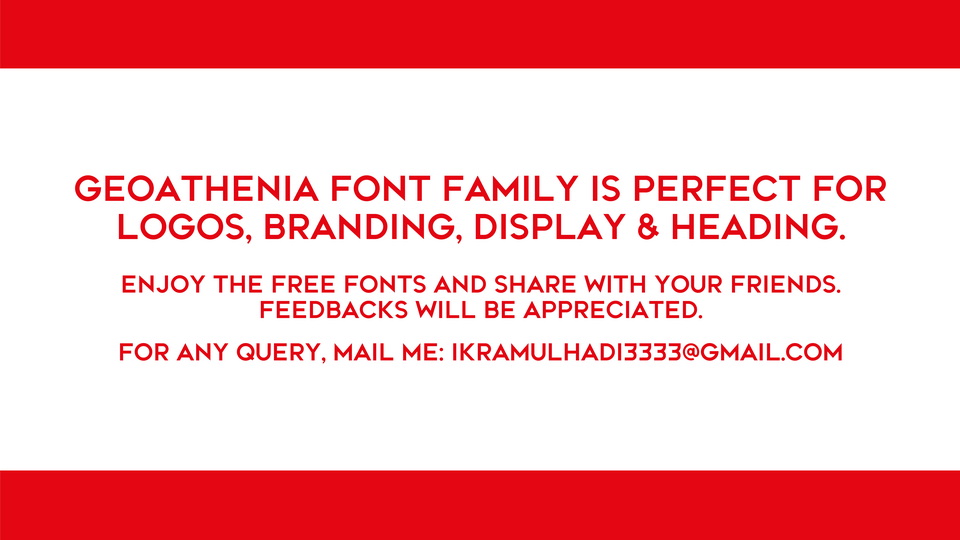 Geoathenia Typeface