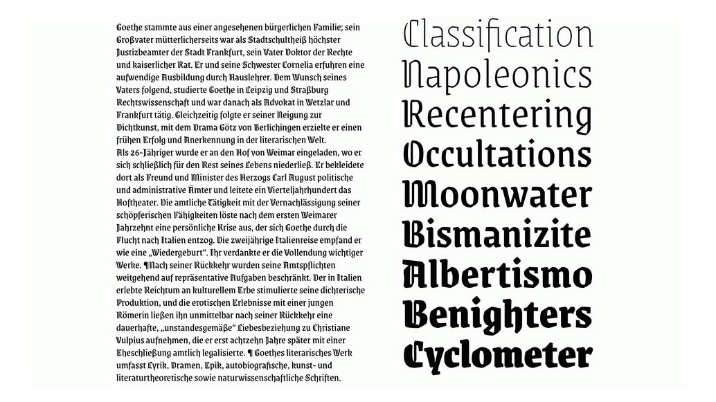 Grenze Gotisch Typeface