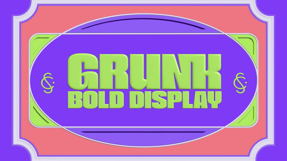 Grunk Bold Display Font