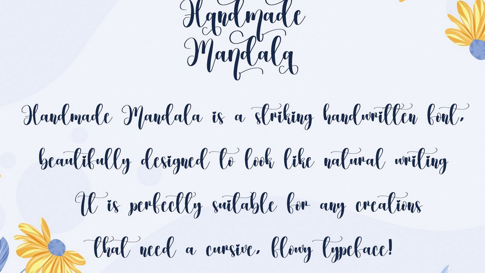 Handmade Mandala Font