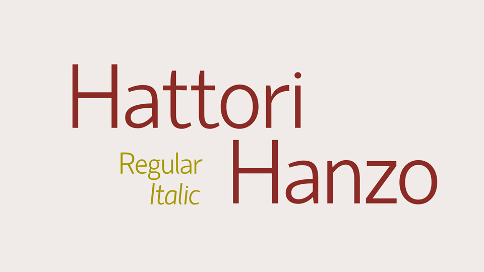 Hattori Hanzo Font
