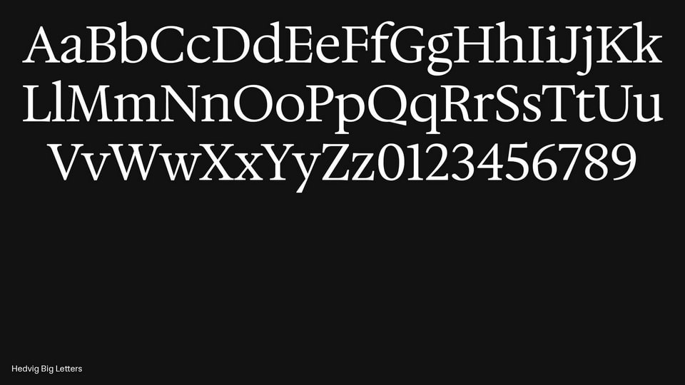 Hedvig Letters Typeface