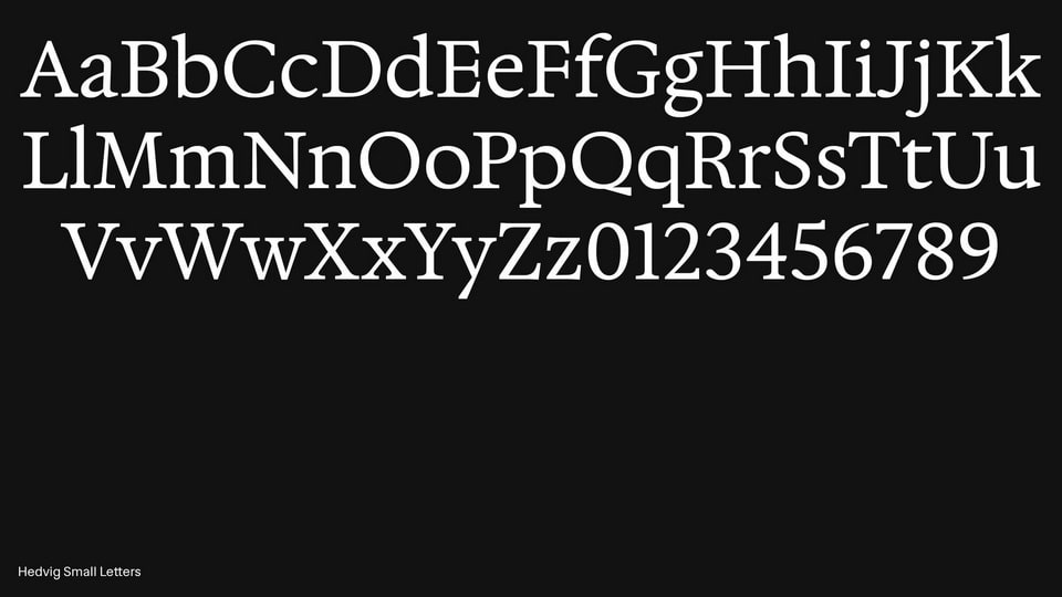 Hedvig Letters Typeface
