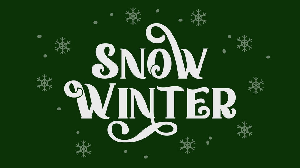 Home Christmas Font