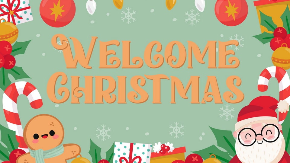 Home Christmas Font