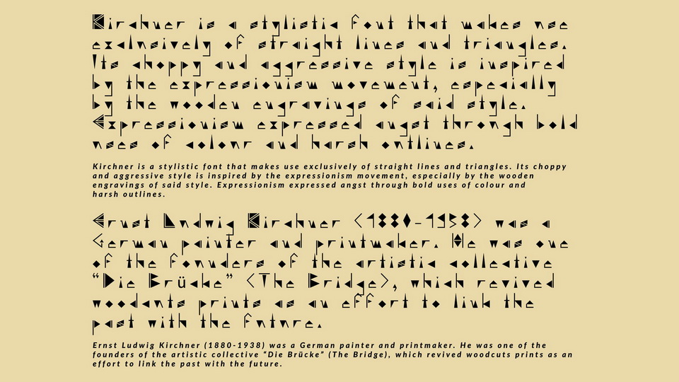 Kirchner Font