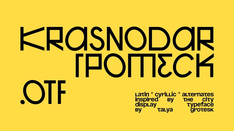 Krasnodar Grotesk Font