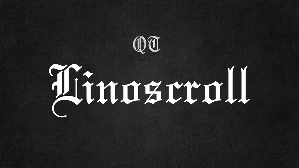 Linoscroll Font